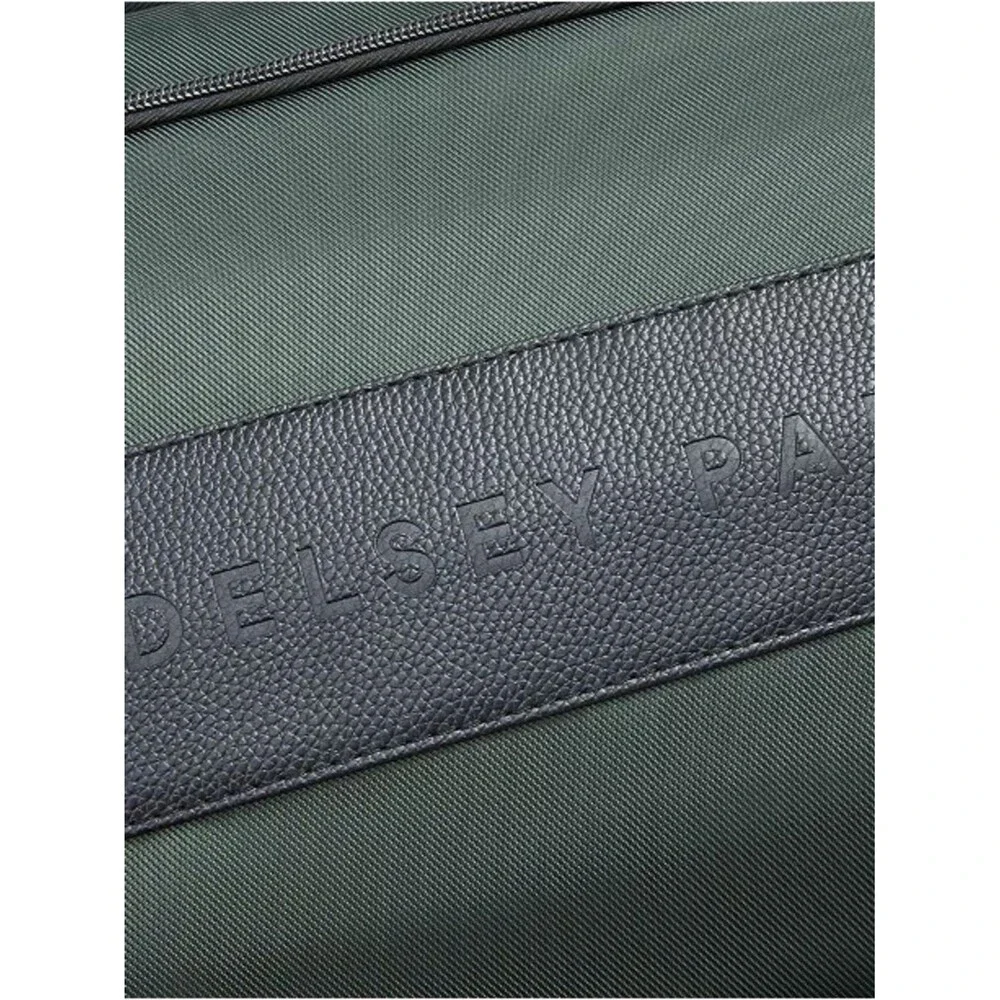 Delsey Paris Men's Dark Green Laptop Weekender Bag duffel bag, luggage